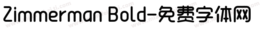 Zimmerman Bold字体转换